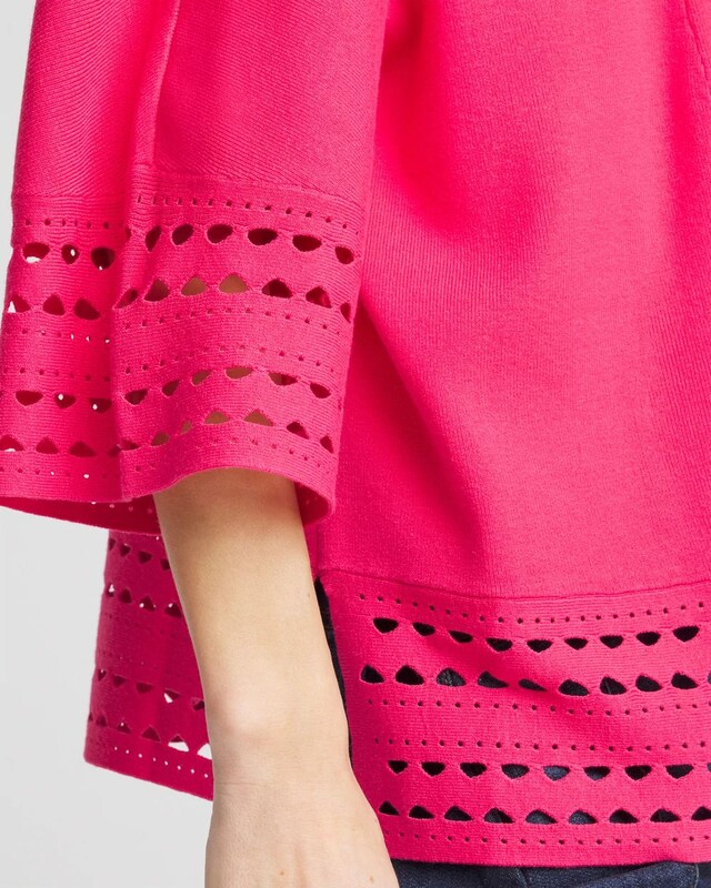Cutout Open-Front Cardigan - image 4
